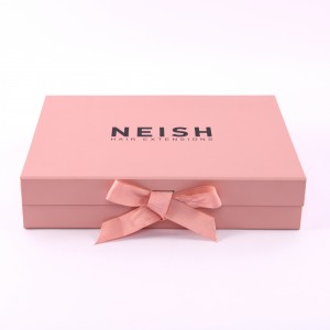 Xingdian YL-280 paper magnetic folding gift packaging box with ribbon
