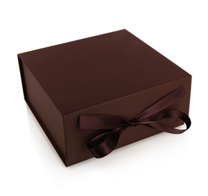 cloth gift folding box with ribbon bow