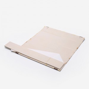 scatola regalo pieghevole in carta con coperchio
