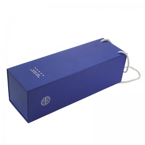 folding magnetic gift box for wine