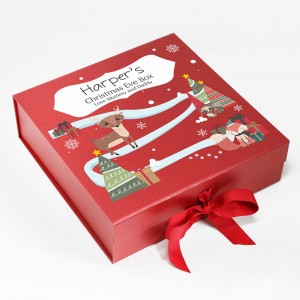 scatola regalo magnetica con nastro
