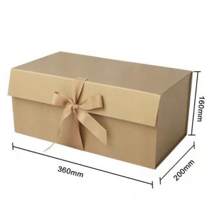 scatola regalo in carta ruvida